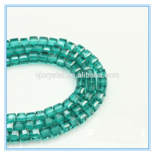 4mm square glass beads glass beaded necklace